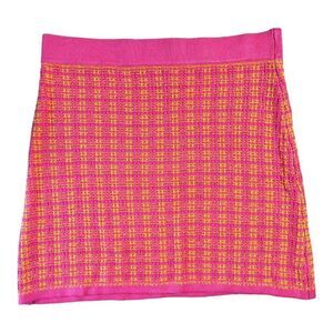 Free Assembly Hot Pink Tweed Mini Sweater Skirt Women’s Size XL NWOT Y2K 90s